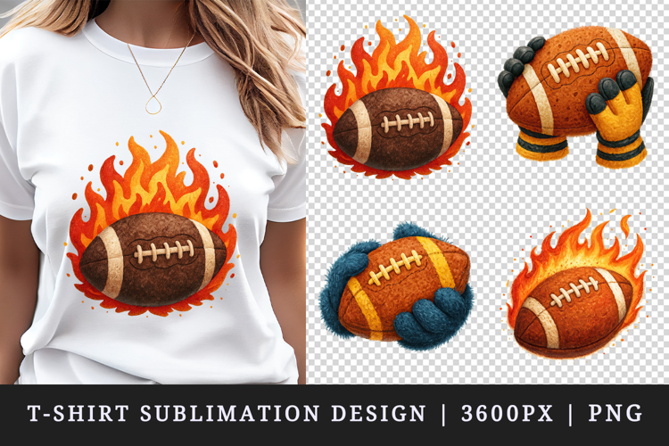 American football t-shirt printable sublimation design png