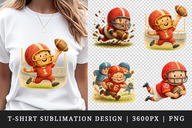 American football t-shirt printable sublimation design png