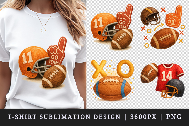 American football t-shirt printable sublimation design png