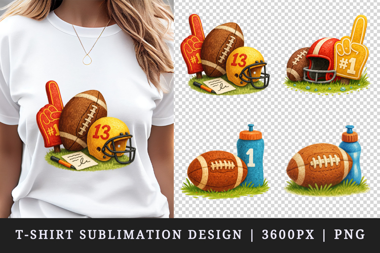 American football t-shirt printable sublimation design png
