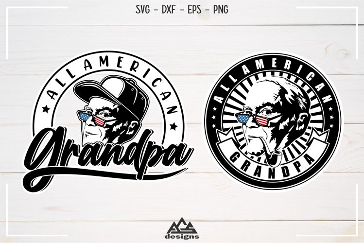 Funny All American GRANDPA Svg Design