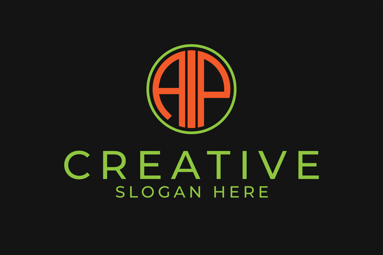 Circular AIP Monogram Logo Design