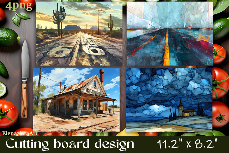 American landscape cutting board design - cutting board desi