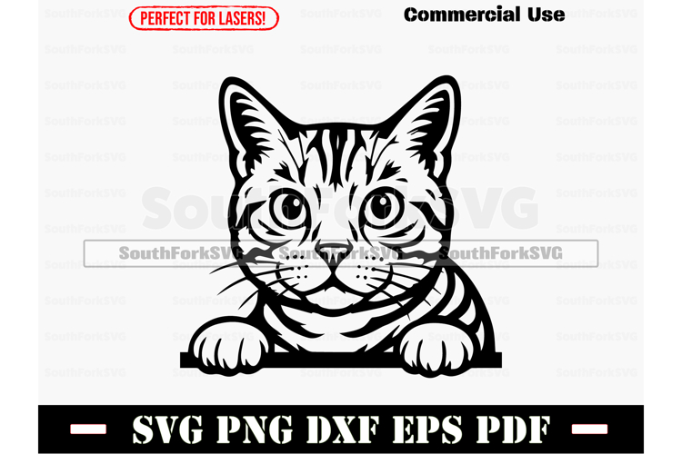 Cat Peeking Svg Image 21