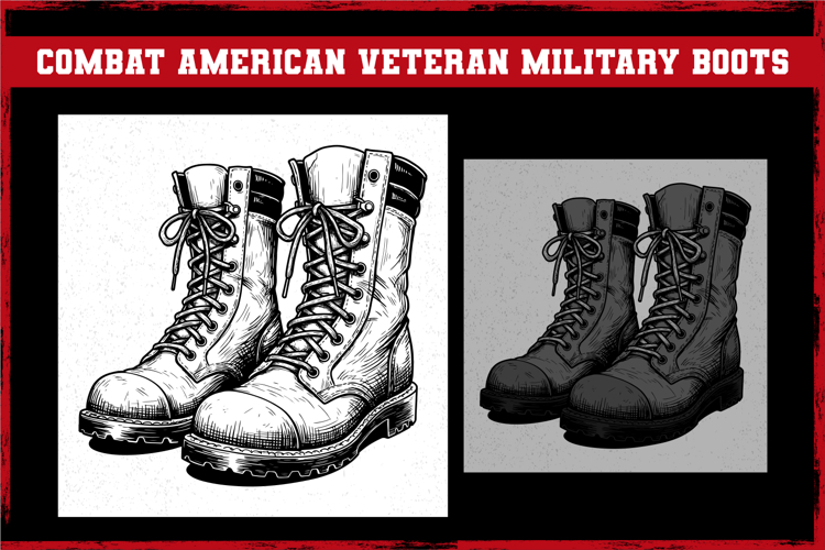 Combat American Veteran Military Boots