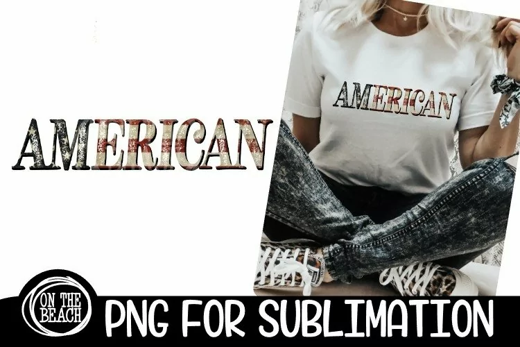 American - Vintage Flag - Distressed - PNG for Sublimation