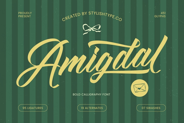 Amigdal - Bold Calligraphy Font