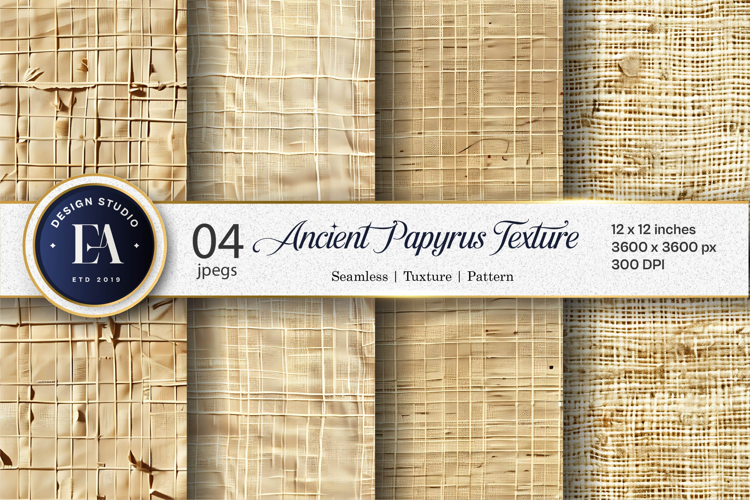 Ancient Egyptian Papyrus Texture Digital Paper