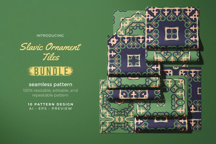 Slavic Ornament Tiles - Seamless Pattern