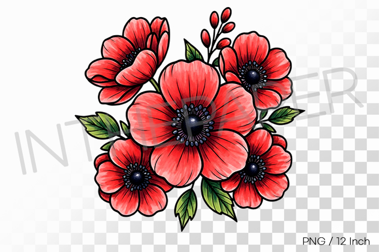 Flower Drawing Png Image 16