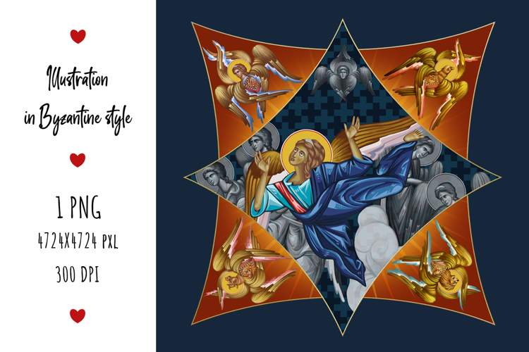 Angel Orthodox Religious Illustration