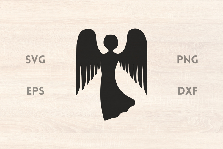 Angel Silhouette SVG