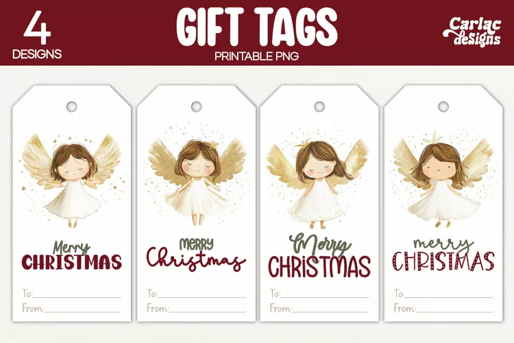 Christmas Gift Tags, Merry Christmas Printable Tags