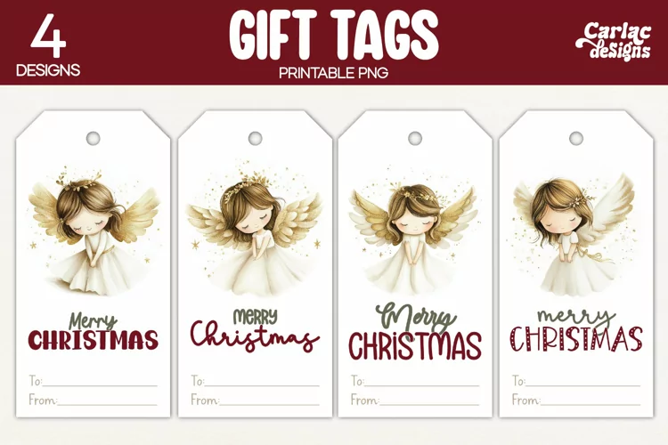 Christmas Gift Tags, Merry Christmas Printable Tags