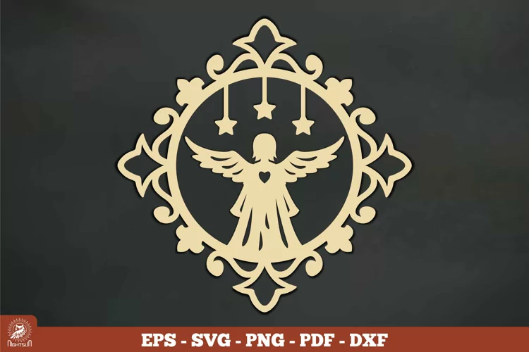 Angel Ornament Vintage SVG