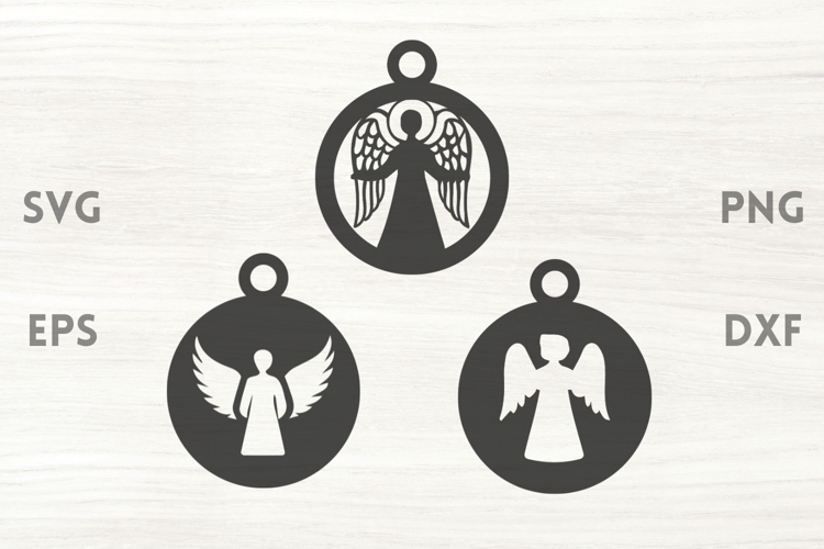 Angel Tree Ornaments SVG