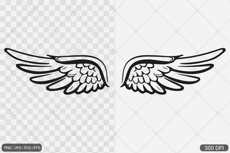 Angel Wings SVG PNG Design