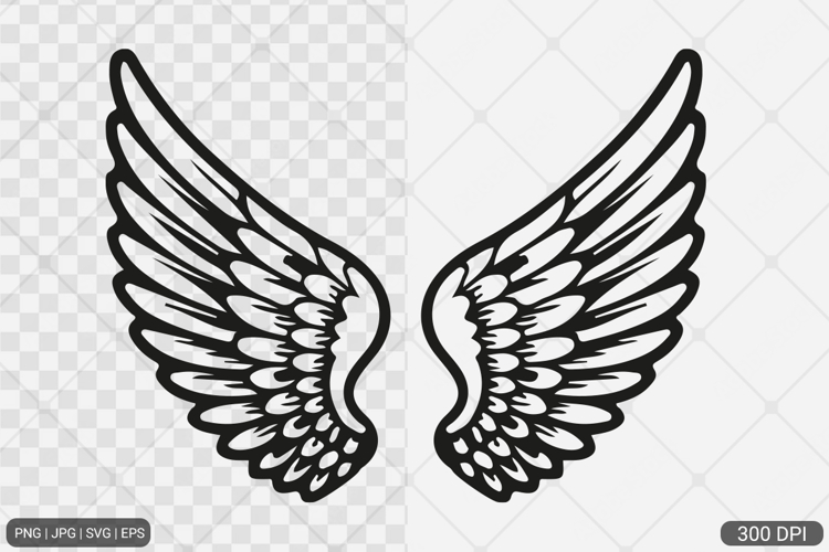 Angel Wings SVG PNG Design