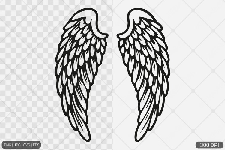 Angel Wings SVG PNG Design