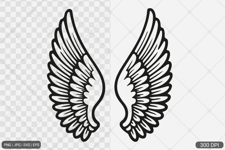 Angel Wings SVG PNG Design