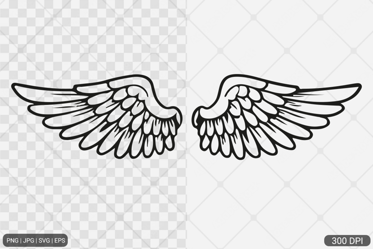 Angel Wings SVG PNG Design