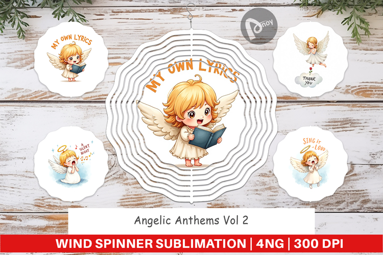 Angelic Anthems Wind Spinner