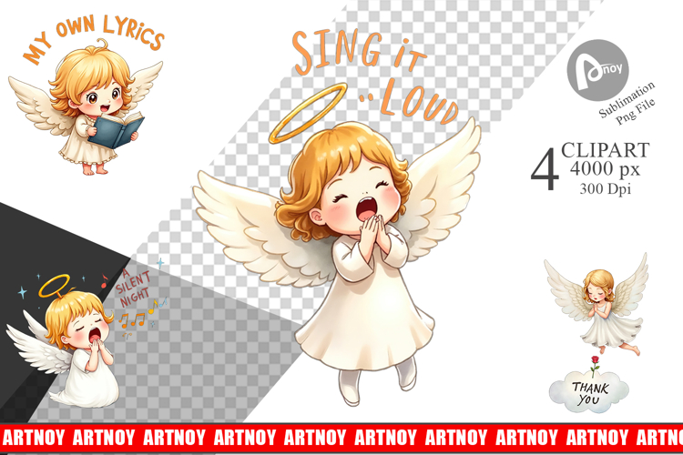 Angelic Anthems Clipart