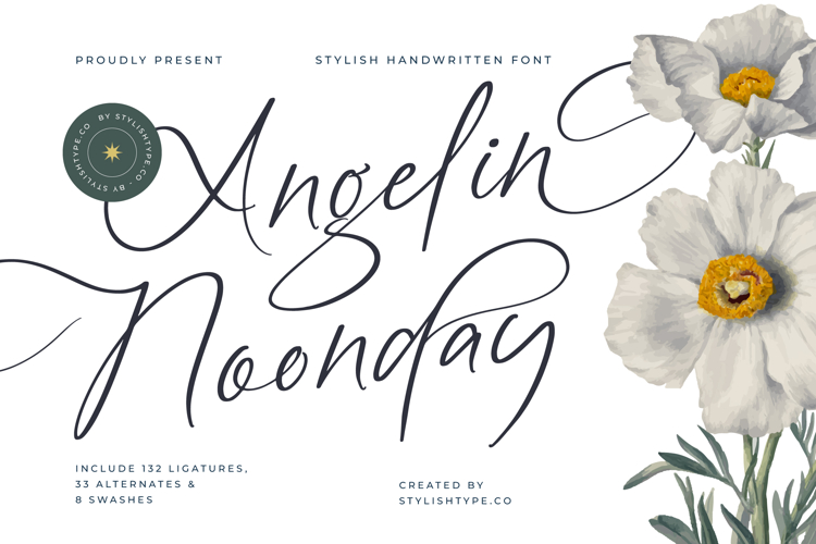 Angelin Noonday - Stylish Handwritten Font