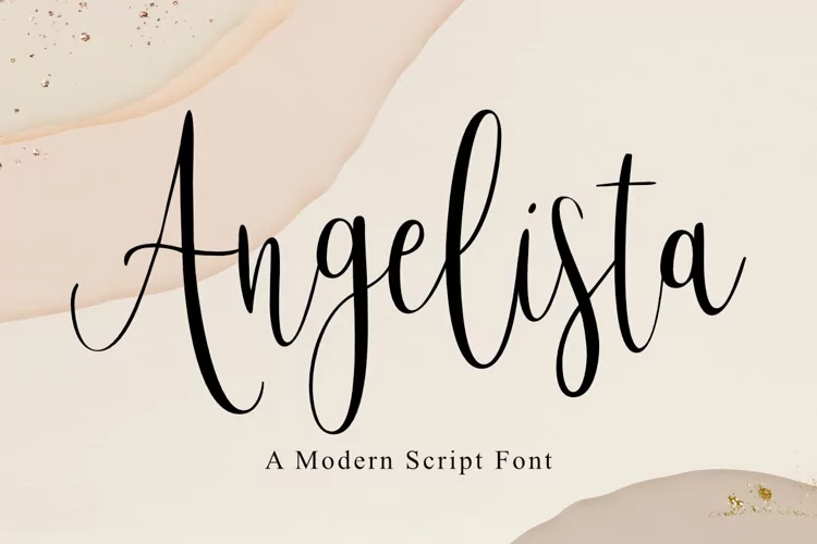 Angelista - A Modern Script Font