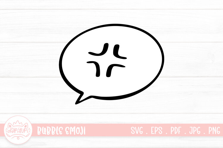 Angry Bubble Expression SVG example image 1