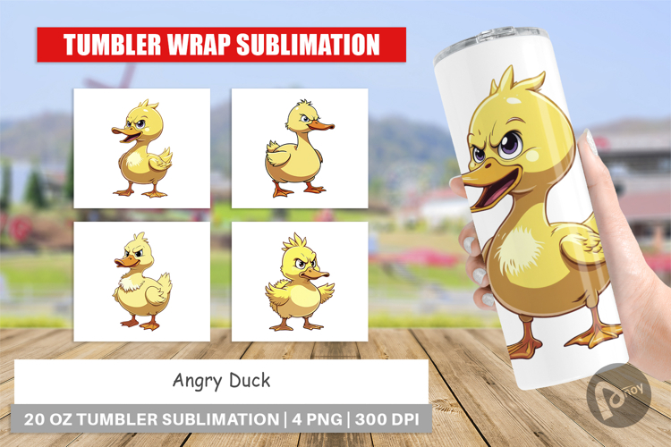 Tumbler Angry Duck