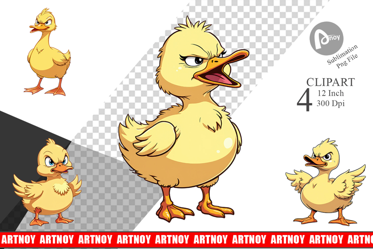 Angry Duck Clipart