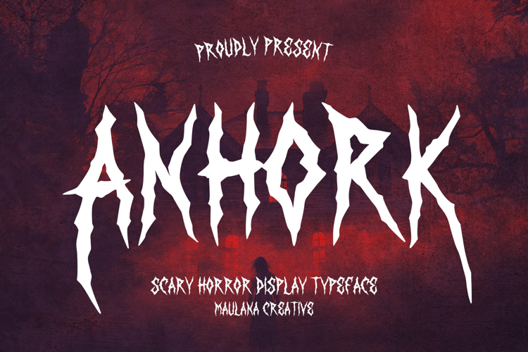 Anhork Bold Horror Display Font