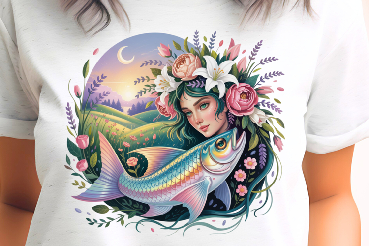 Water Fairy PNG Sublimation