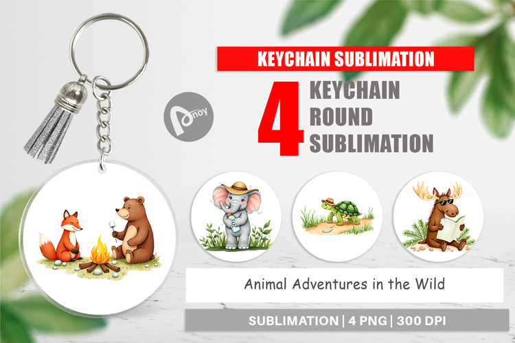 Keychain Wild Animal Adventures