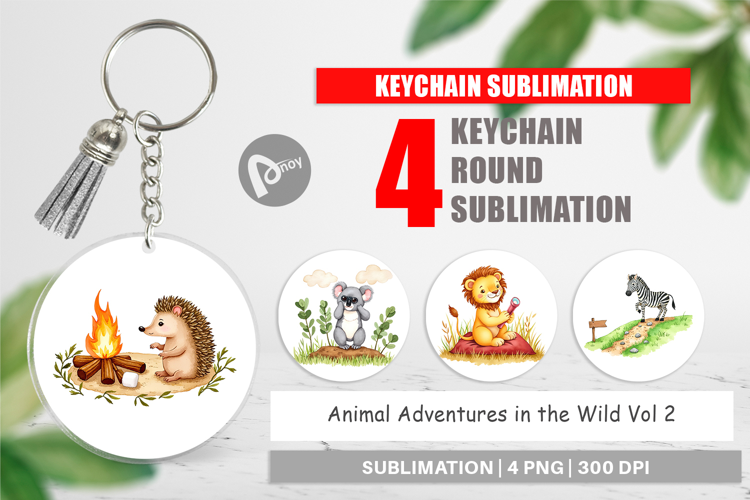 Keychain Wild Animal Adventures
