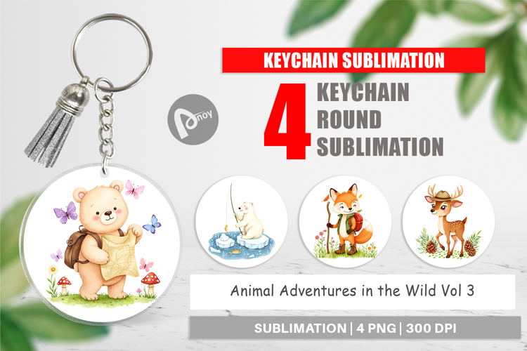 Keychain Wild Animal Adventures