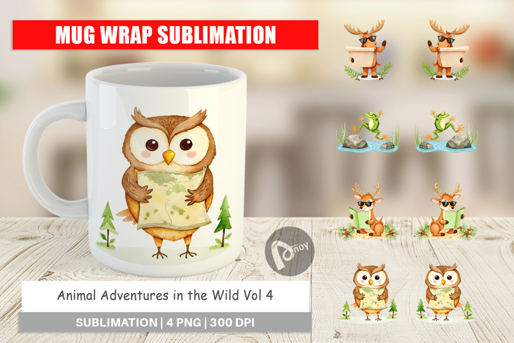 Mug Wrap Wild Animal Adventures