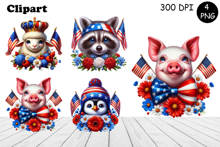 American Flag Clipart Image 13