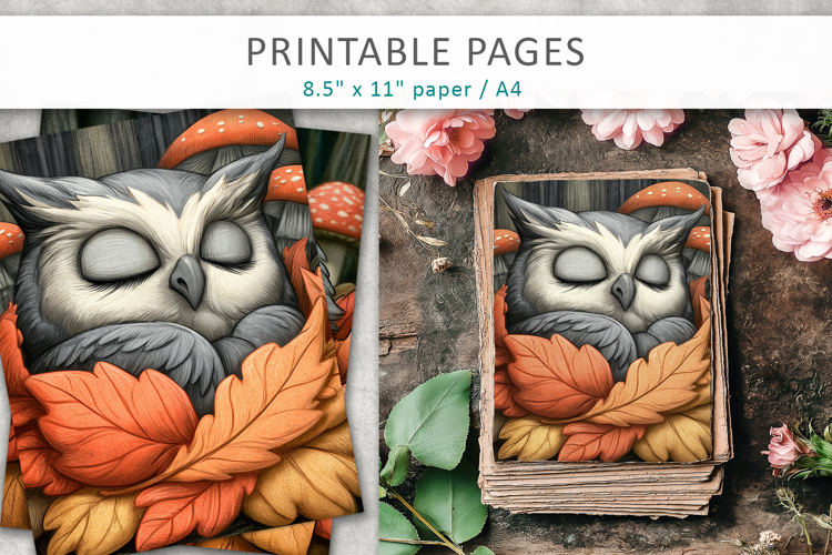 Forest Animal Journal, Fall Scrapbook Pages