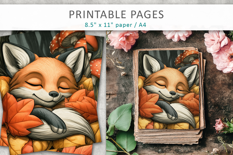 Autumn Woodland Animals Junk Journal