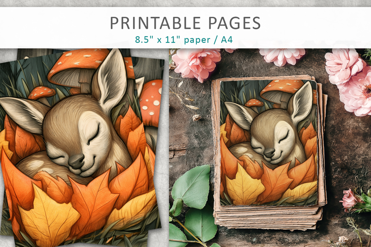 Woodland Scrapbook, Junk Journal Pages