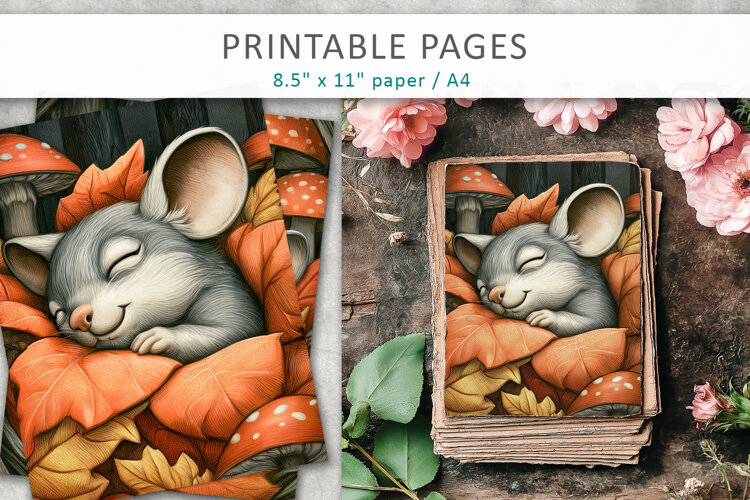 Forest Animal Journal, Woodland Paper Crafts example image 1