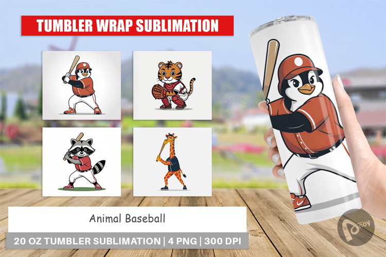 Tumbler Baseball Animal