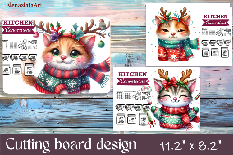 Cute animal Cutting Board Designs, mery christmas