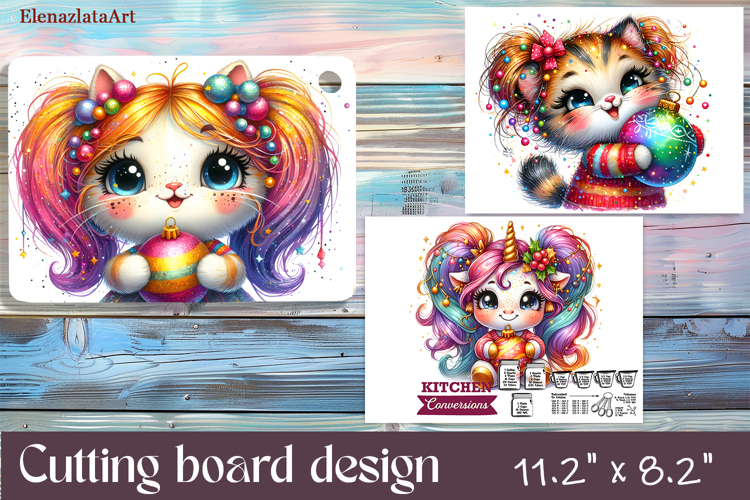 Cute animal Cutting Board Designs, mery christmas