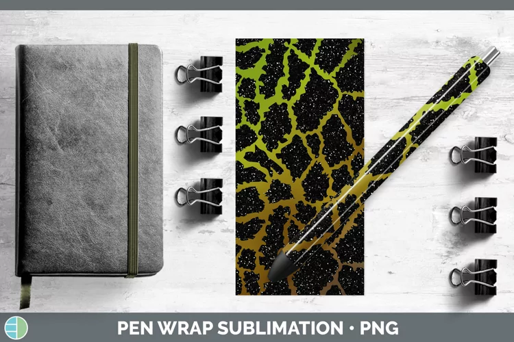 Animal Brown Giraffe Print Pen Wrap Sublimation Pen Designs