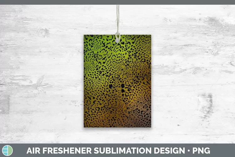 Animal Brown Jaguar Print Air Freshener Sublimation Car Fres