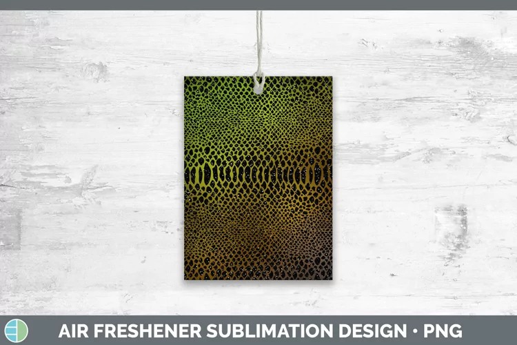 Animal Brown Snake Print Air Freshener Sublimation Car Fresh