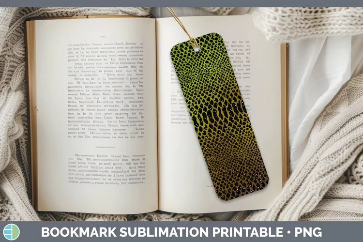 Animal Brown Snake Print Bookmark Sublimation Printable Desi